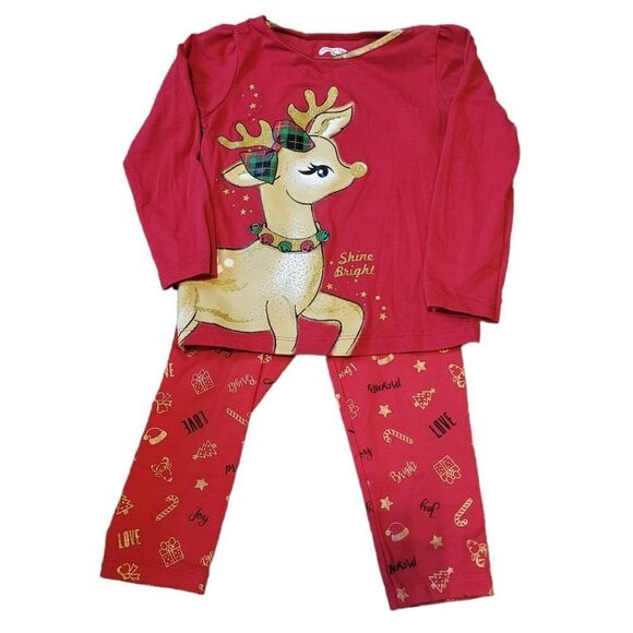 Girls Reindeer 2pc outfit - Picture 1 of 1